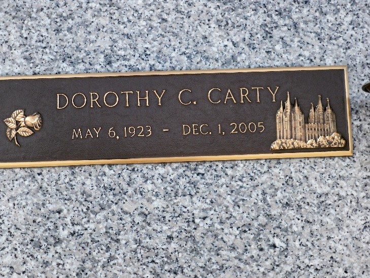 Photo of Grave Marker for Dorothy May Cardon Carty