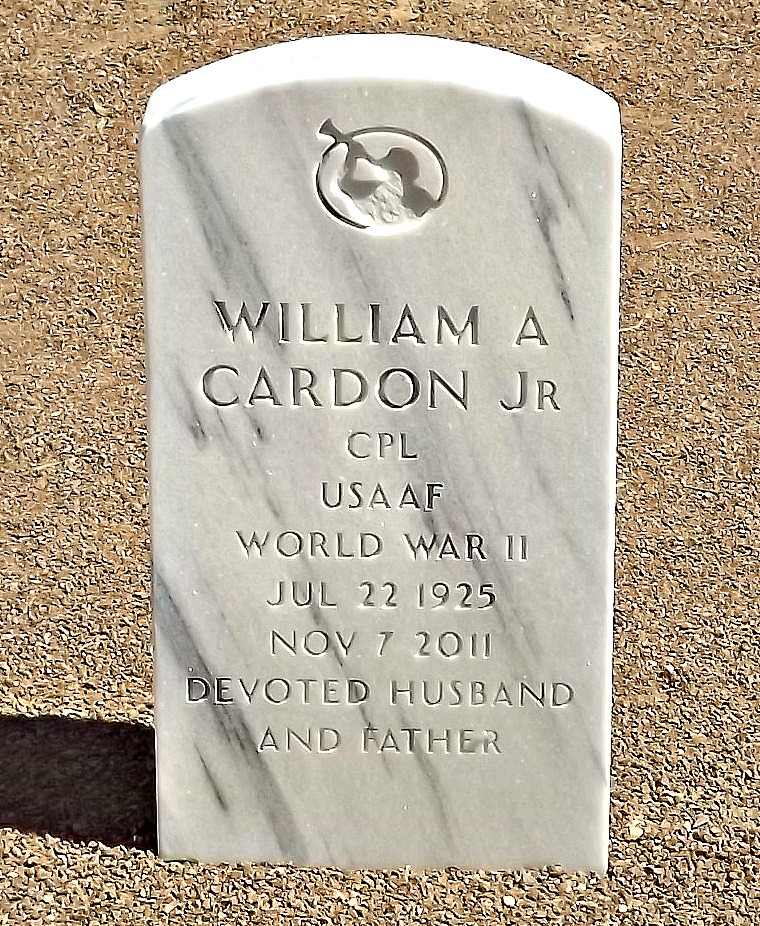 Grave Marker Photo of William Afton Cardon Jr.