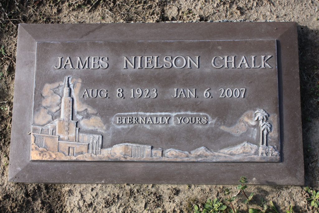 Grave Marker for James Nielson Chalk