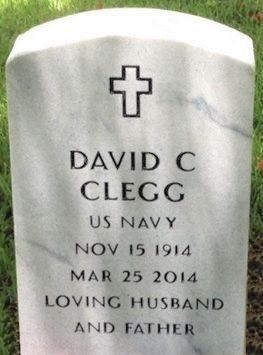 Grave Marker for David Cardon Clegg