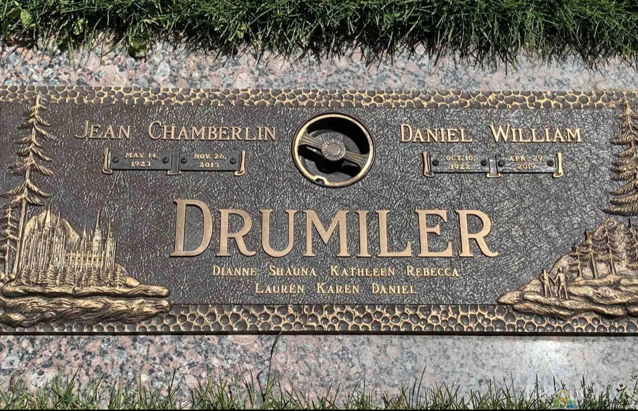 Dan and Jean Drumiler grave marker