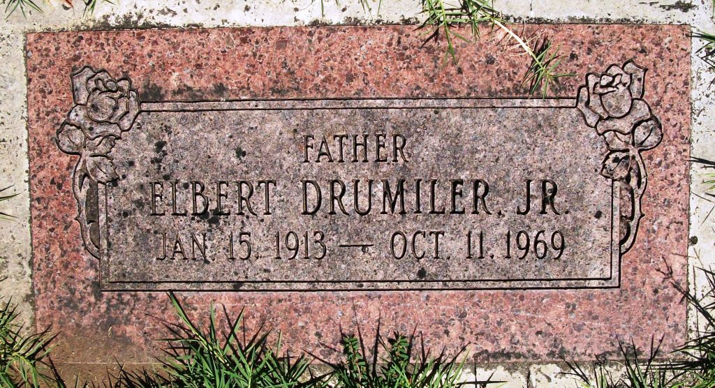 Elbert Drumiler Jr. grave marker