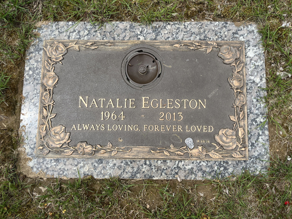 Natalie Egleston grave marker