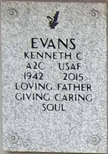 Kenneth Cardon Evans grave marker