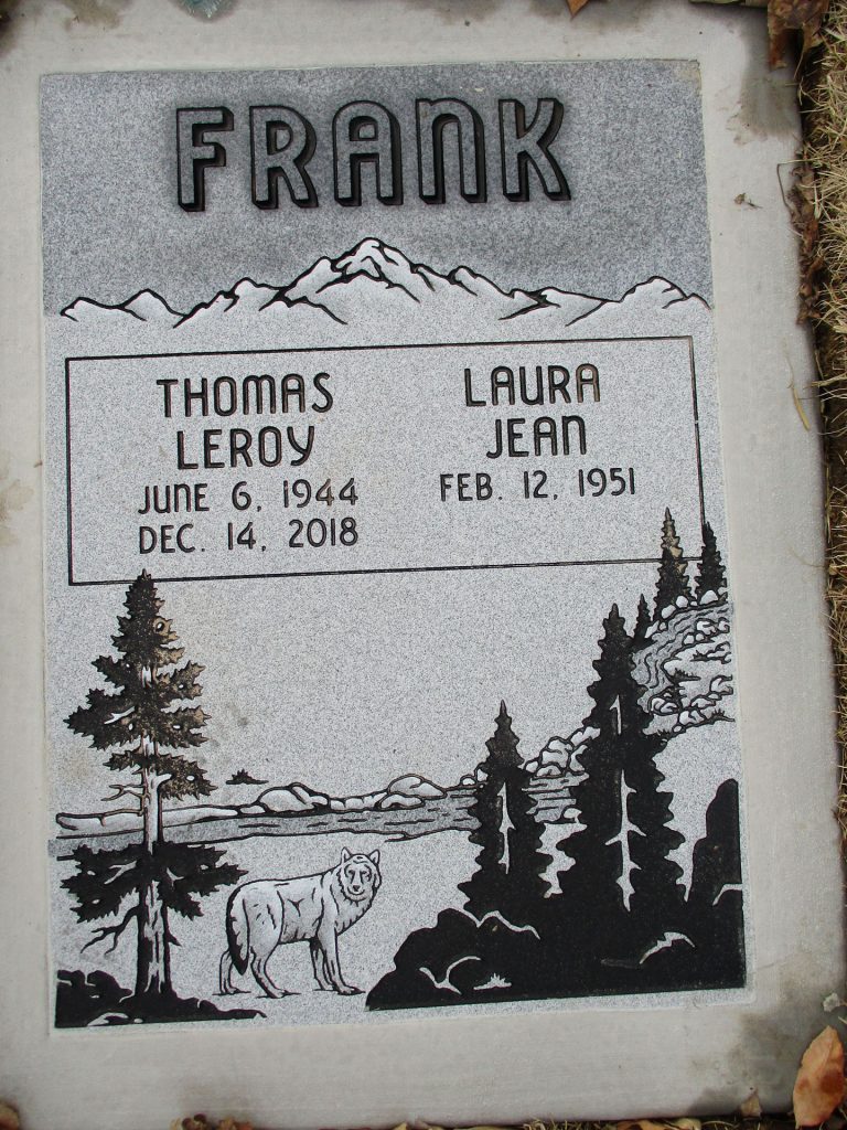 Thomas Leroy Frank grave marker