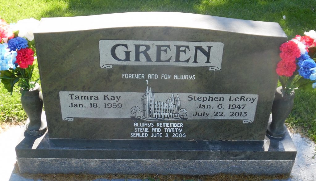 Stephen Leroy and Tamra Kay Green grave marker photo