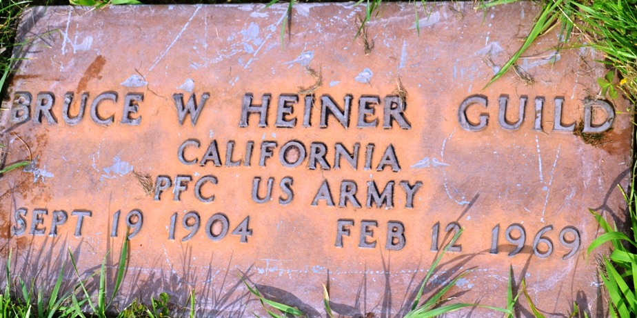 Bruce William Heiner Guild grave marker