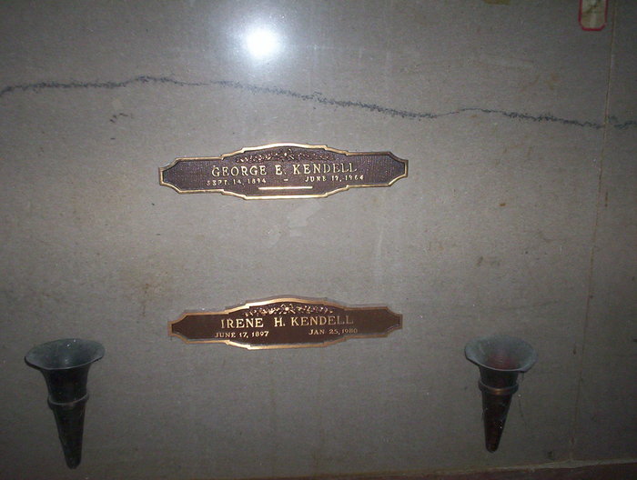 Kendell George Edward Mabel Irene Harbertson marker