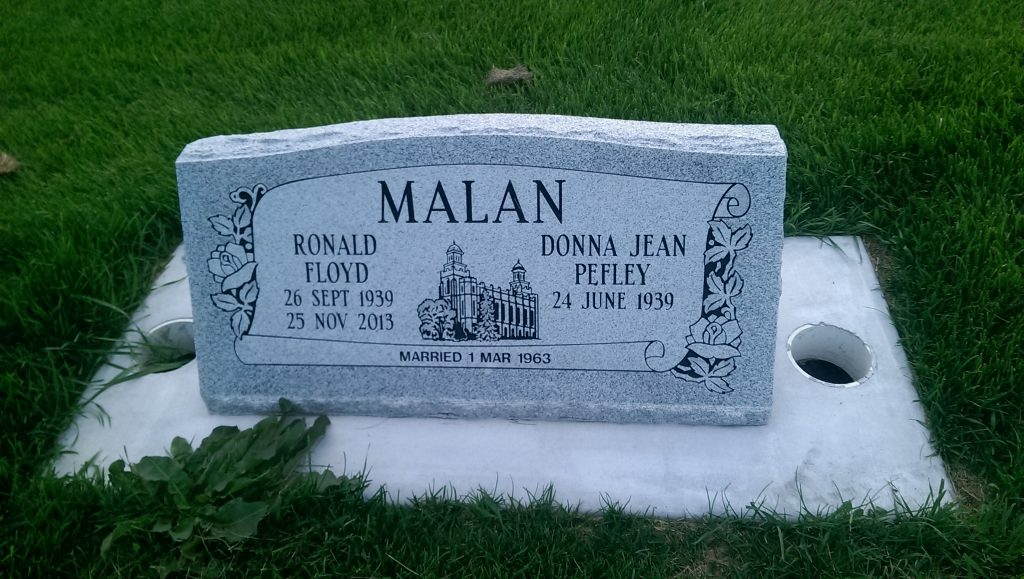 Ron Malan grave marker