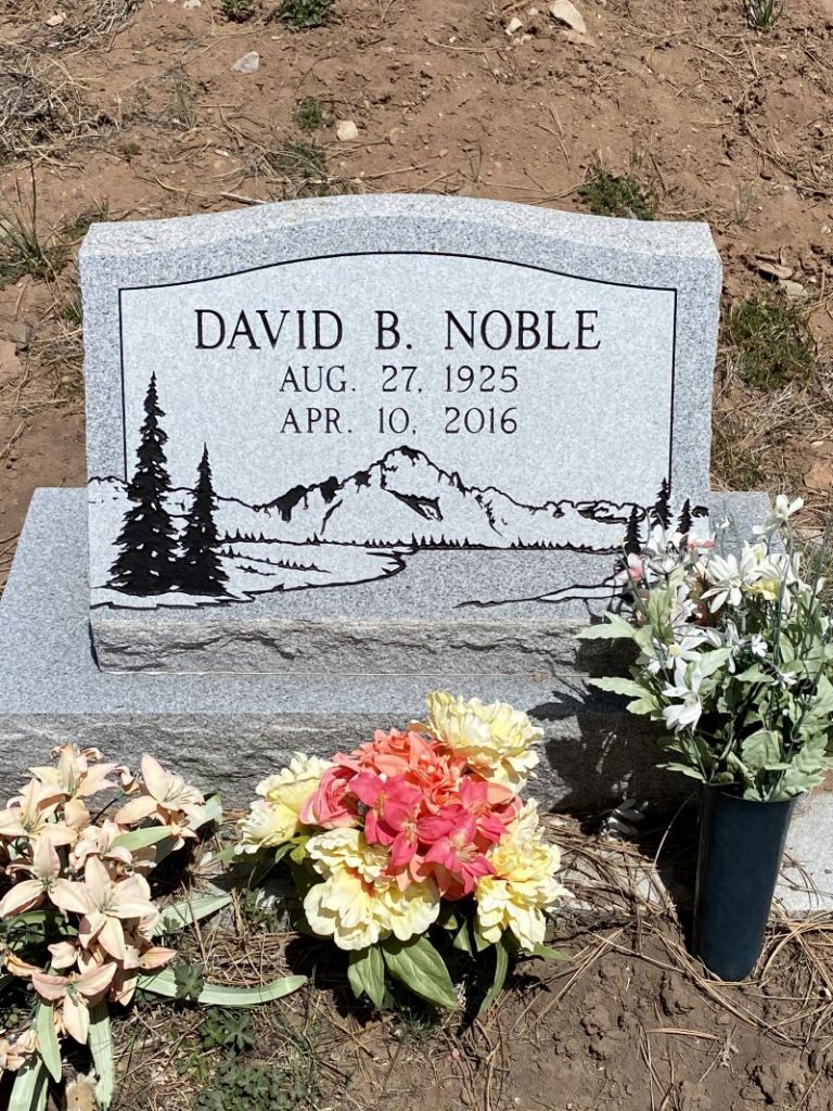 Grave Marker for David B. Noble