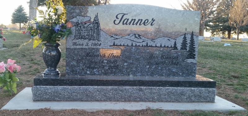 Grave Marker of H. Trent and Ann Brunson Tanner