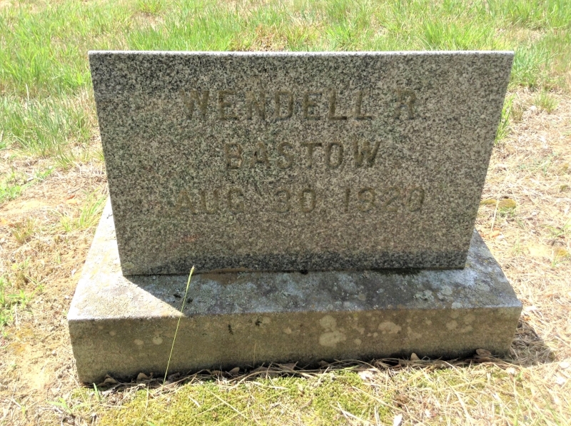 2nd Grave marker of Wendell Ricks Bastow