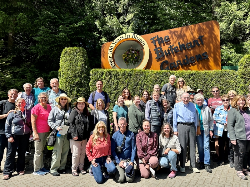 Group Photo at Butchart Gardens