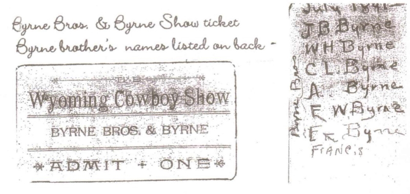 Cowboy Show Ticket