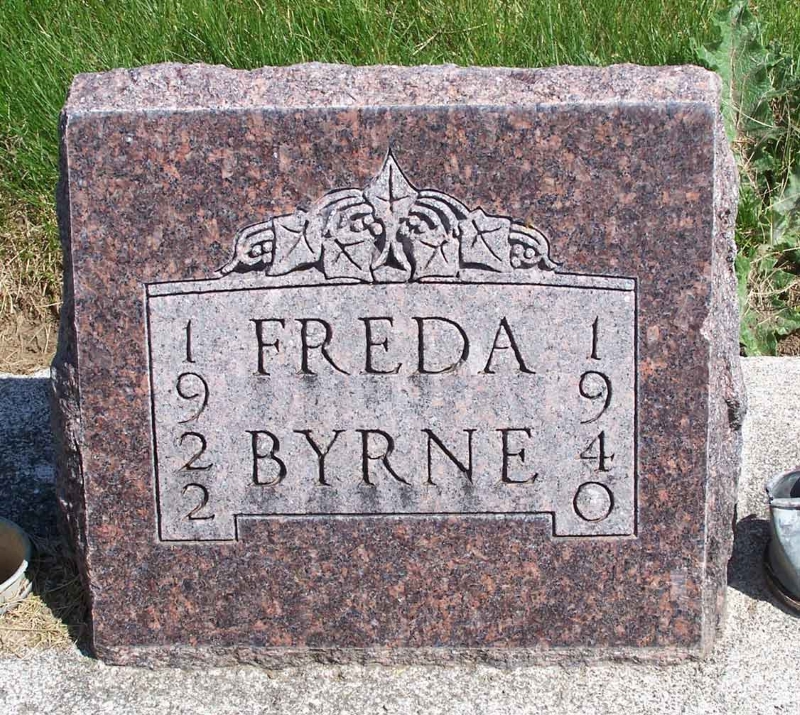 Grave marker of Freda Josephine Byrne