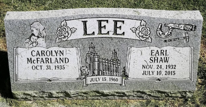 Earl Shaw Lee Grave Marker