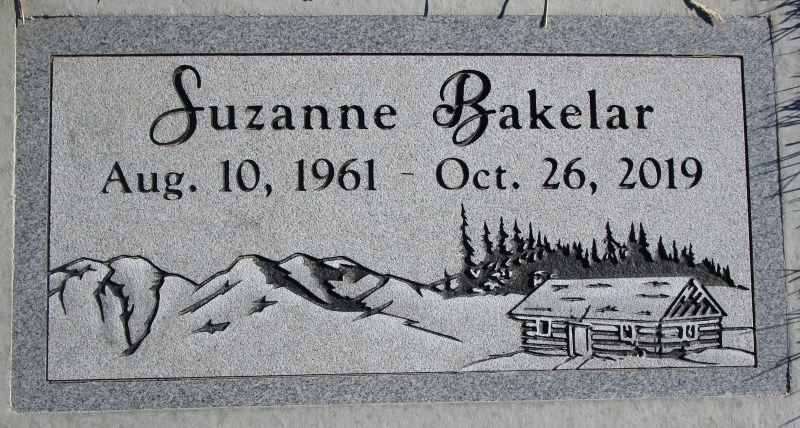 Grave marker of Suzanne West Poulton West