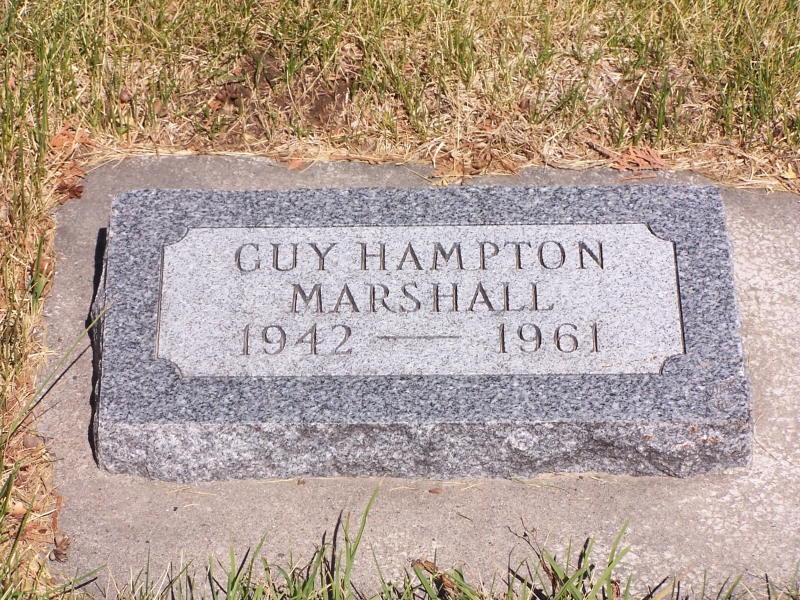 Guy H. Marshall grave marker
