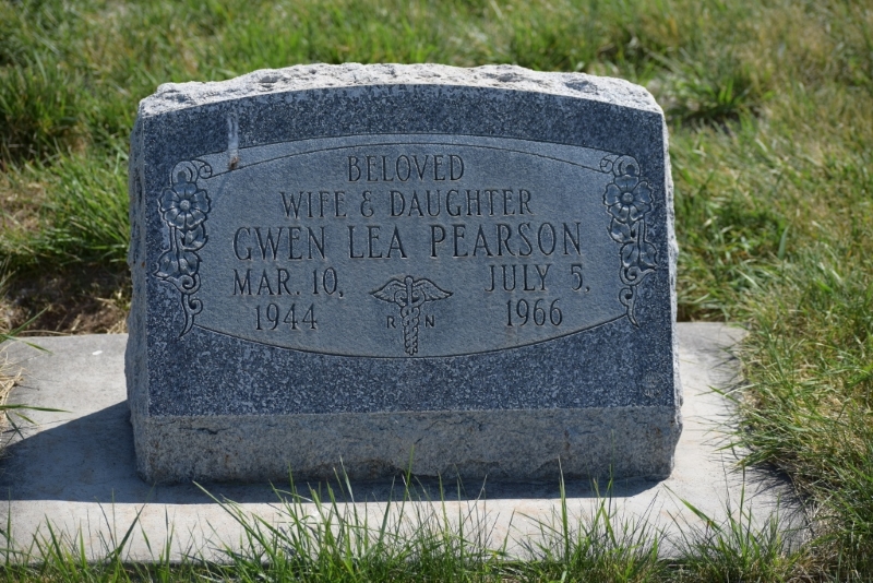 Gwen Lea Cook Pearson grave marker