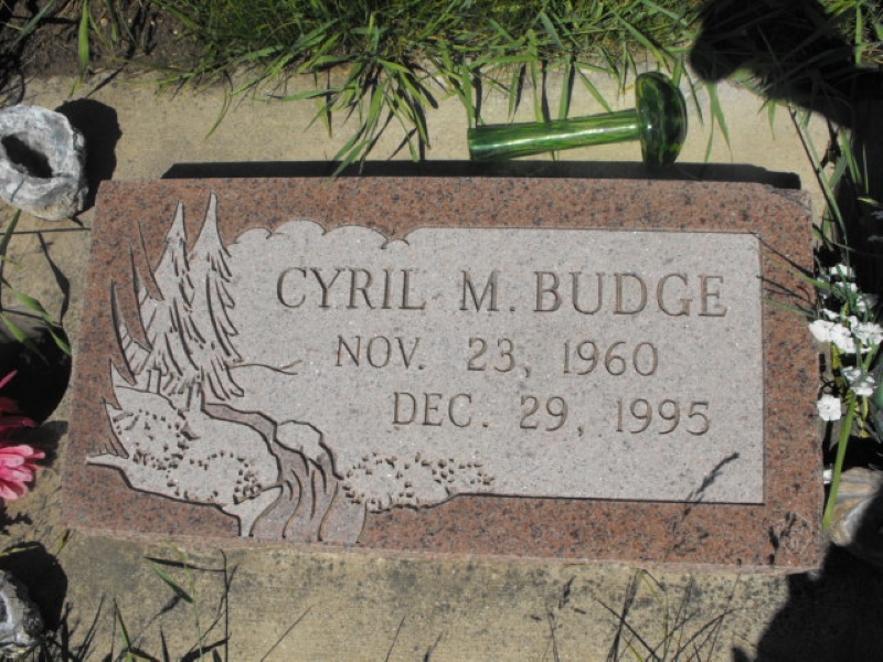 Cyril Mark Budge grave marker