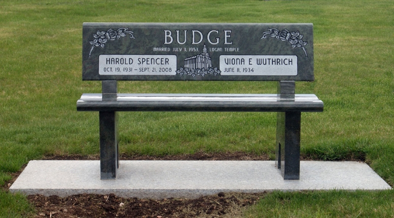 Grave Marker of Harold and Viona Budge