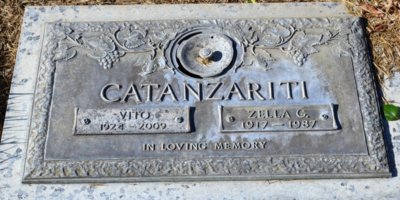 Vito and Zella Grave Marker