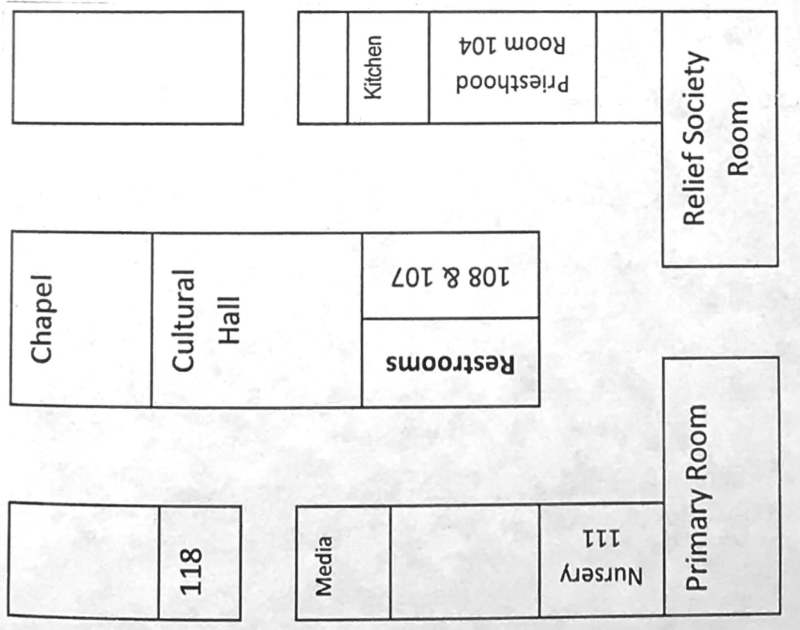 Floor plan of building