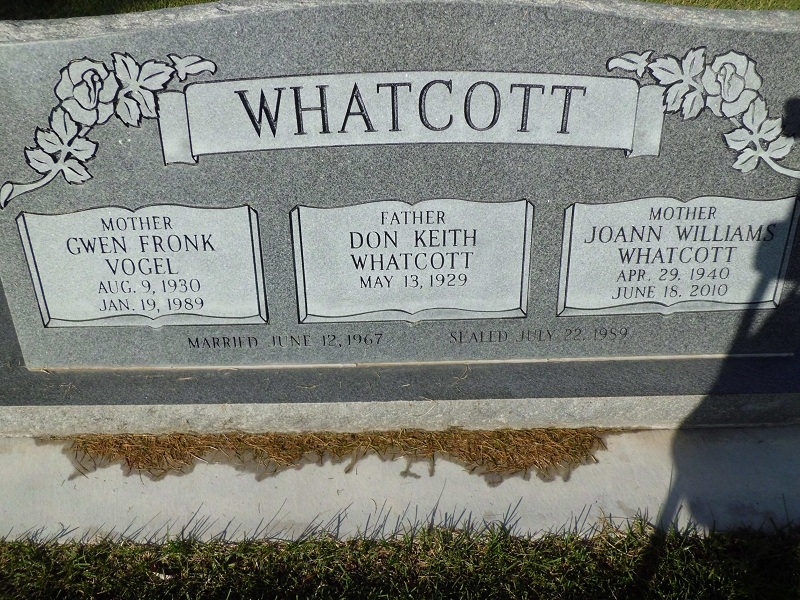 Whatcott grave marker