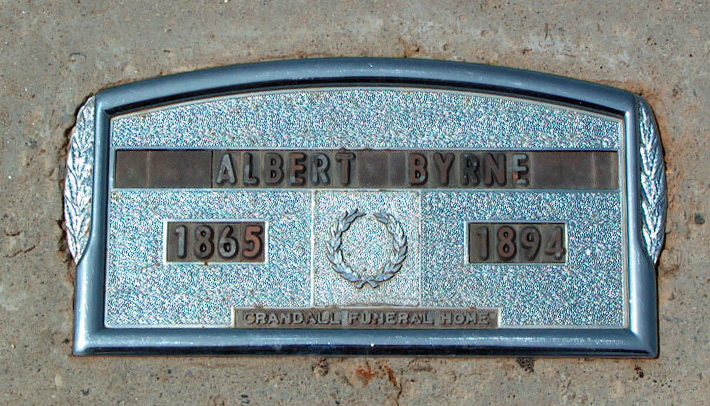 Grave Marker for Albert Byrne