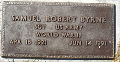 Samuel Robert Byrne Grave Marker