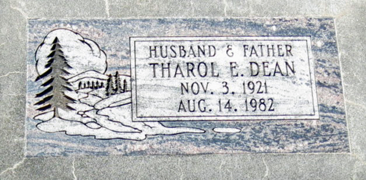 Tharol Eric Dean grave marker