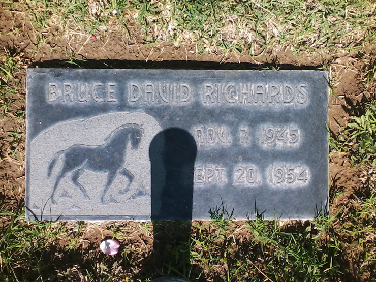 Grave Marker for Bruce David Richards