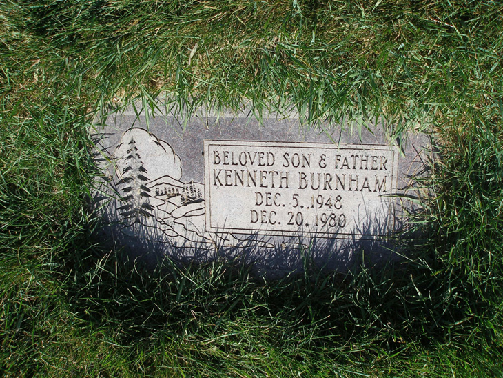 Grave Marker for Kenneth Burnham