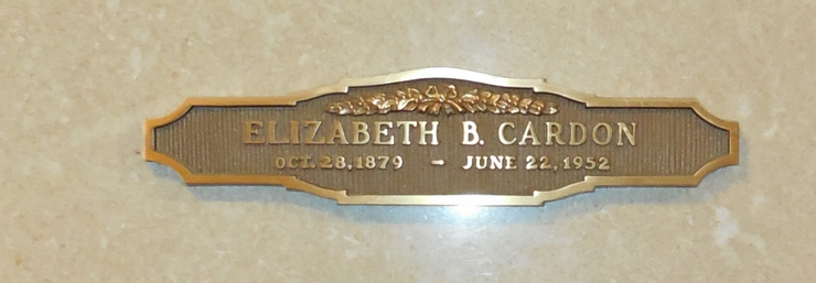 Grave Marker for Elizabeth Ballantyne Cardon