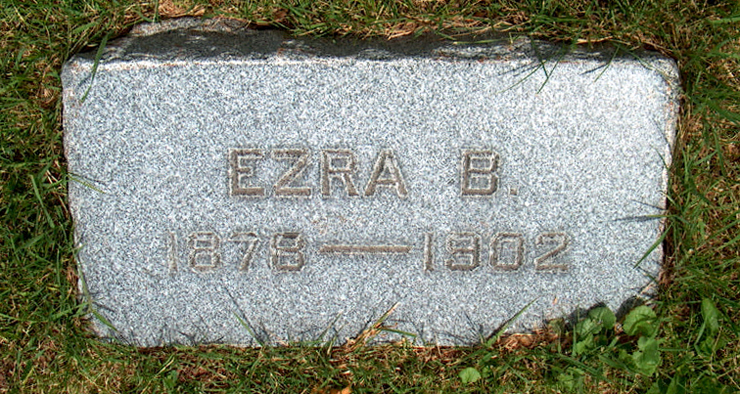 Grave Marker Photo of Ezra B. Cardon