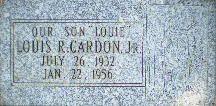 Grave Marker Photo of Louie Cardon