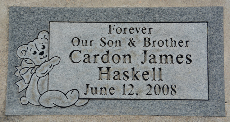 Cardon James Haskell grave marker