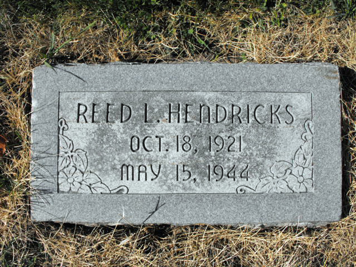 Reed Larsen Hendricks grave marker