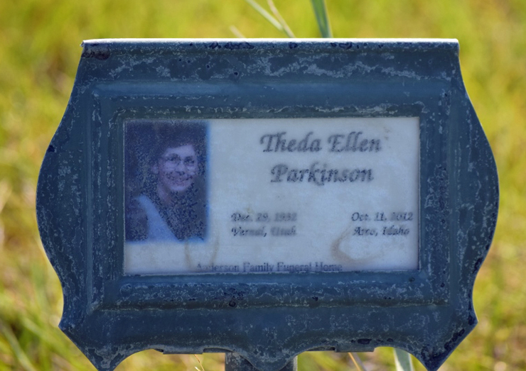 Grave Marker of Theda Parkinson