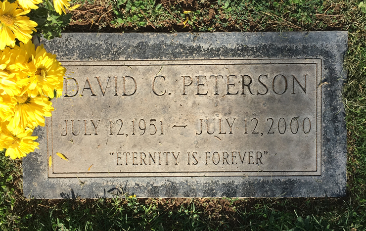 Grave Marker for David C. Peterson