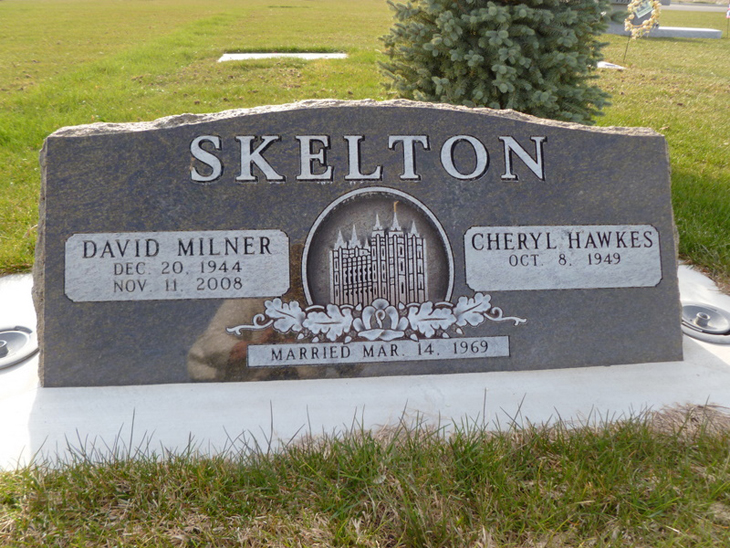 Grave Marker of David Milner Skelton