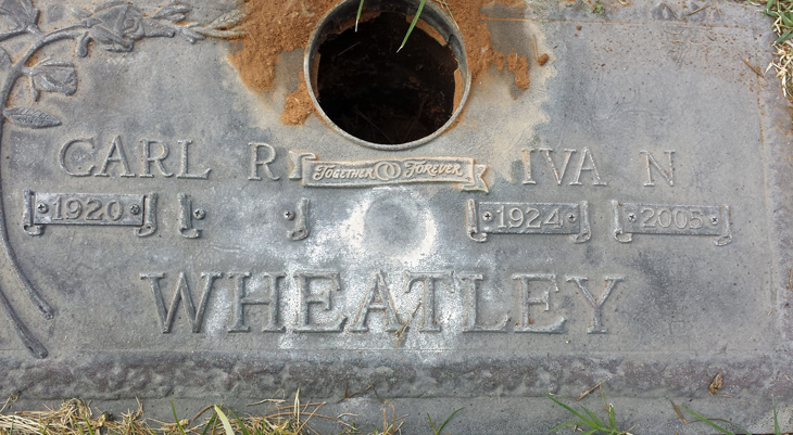 Carl Robert Wheatley grave marker photo