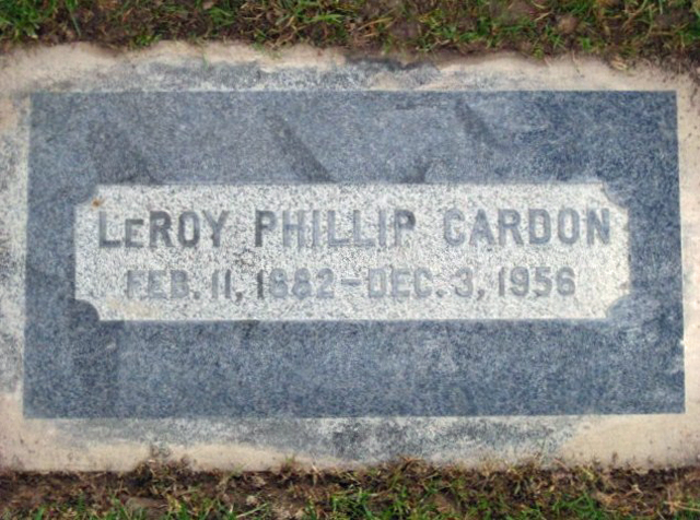 Grave Marker Photo of LeRoy Phillip Cardon