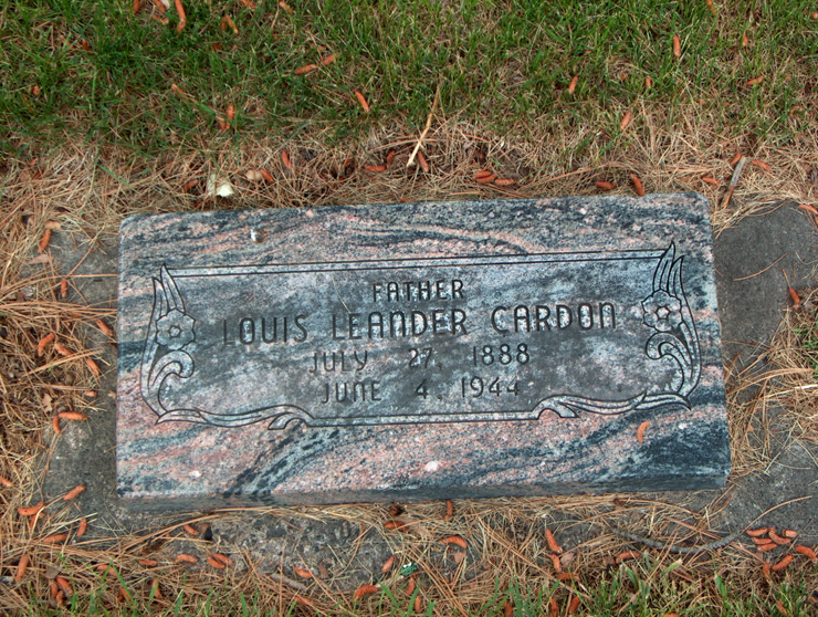 Grave Marker Photo for Louis Leander Cardon