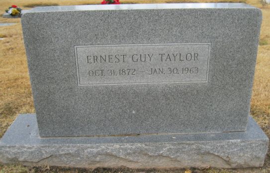 Grave Marke of Ernest Guy Taylor