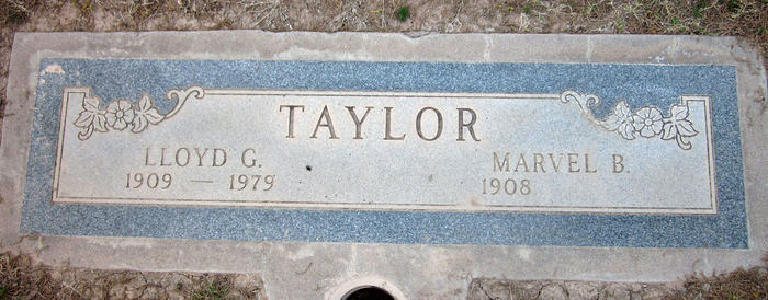 Grave marker of Lloyd Guy Taylor