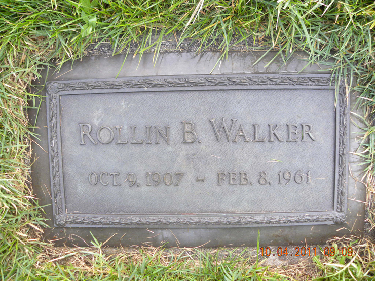 Grave Marker of Rollin B. Walker