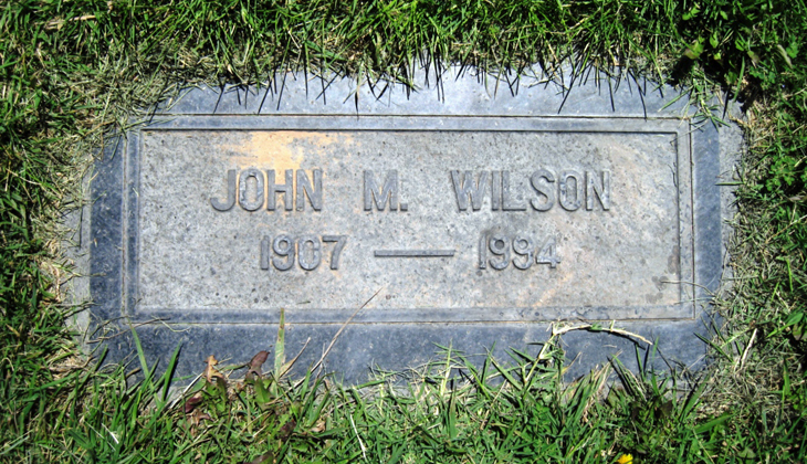 John M. Wilson grave marker photo