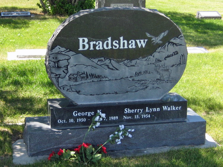 Grave Marker for Sherry Lynn Walker and George K. Bradshaw