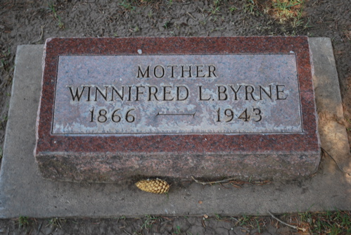 Grave Marker of Winnifred L. Byrne